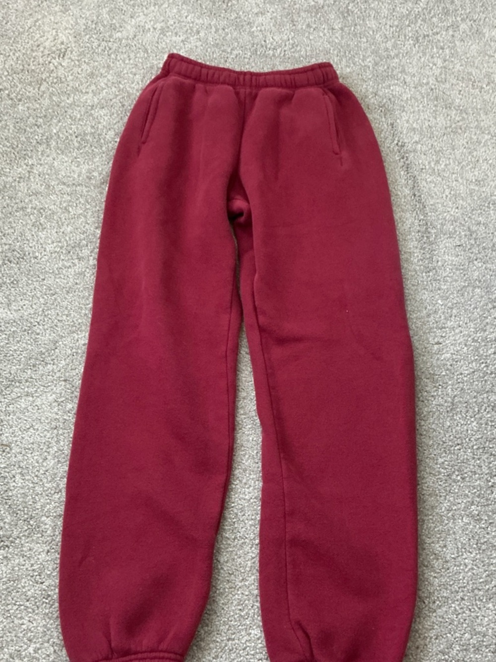 aerie Kids Burgundy Fleece Joggers